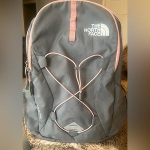 GUC The North Face Jester Backpack - shades of  gray & pale pink